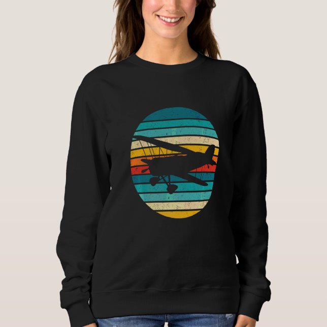 Flygplan Retro Pilot  Flygande Flyg & Modellflyg T Shirt (Framsida)