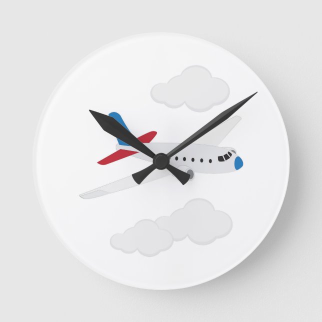 Flygplan Rund Klocka (Framsida)