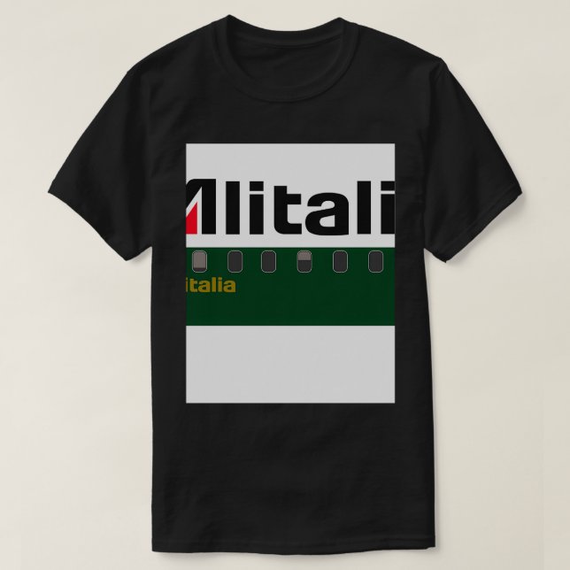 Flygplan s Alitalia T Shirt (Design framsida)