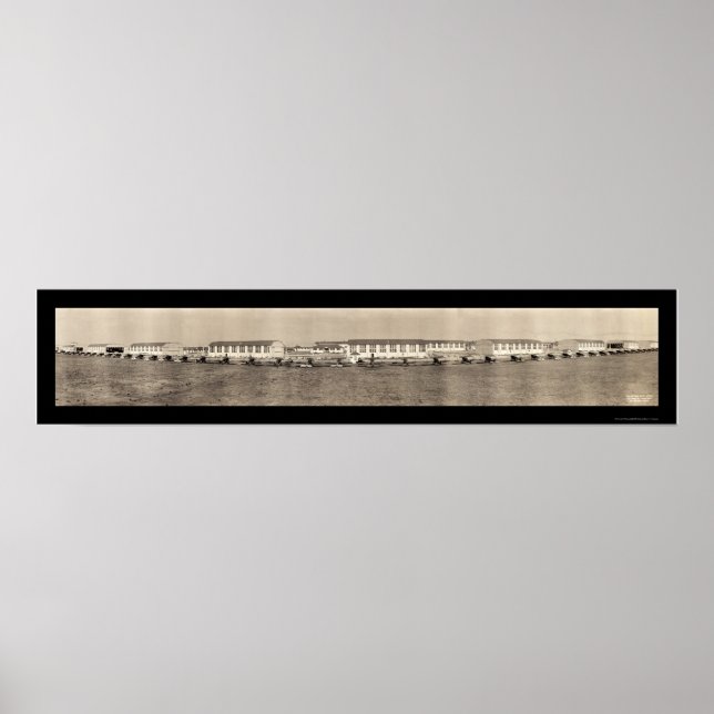 Flygplan San Antonio Photo 1918 Poster (Framsidan)