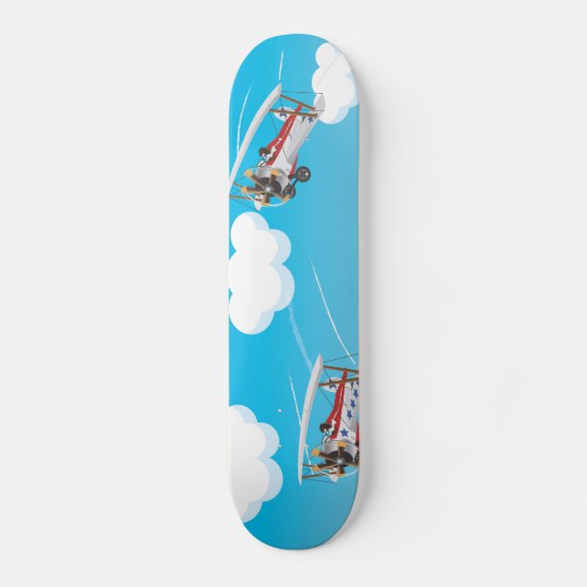 flygplan skateboard bräda 21,5 cm (Framsida)