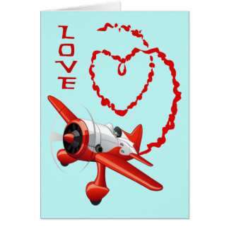 FLYGPLAN SKYWRITER - KÄRLEK HÄLSNINGSKORT
