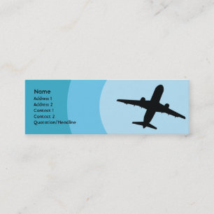 Flygplan - smala mini visitkort
