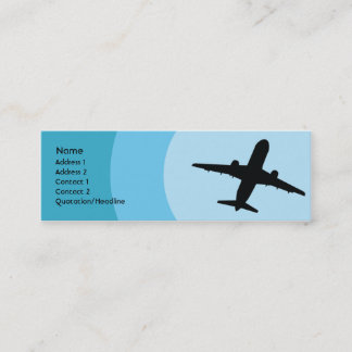 Flygplan - smala mini visitkort