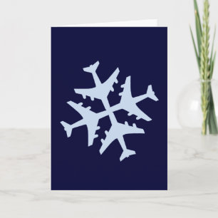 Flygplan Snowflake Helgkort