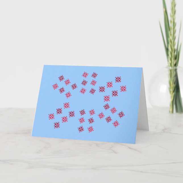 Flygplan Snowflake Helgkort (Framsida)