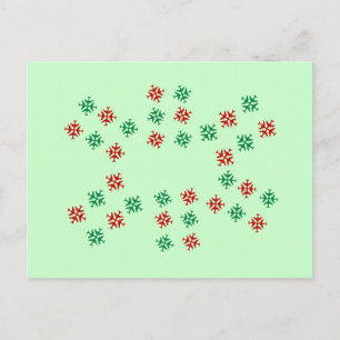 Flygplan Snowflake-jul Helg Vykort