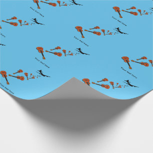 Flygplan som släpper Ukuleles Presentpapper