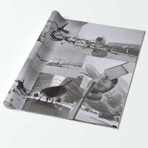 Flygplan som slår in papper presentpapper