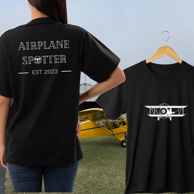 Flygplan Spotter Est. Årets Anpassningsbar för luf T Shirt (Skapare uppladdad)