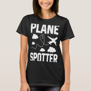 Flygplan Spotter Pilot Flygplan Flygplan Aviation T Shirt