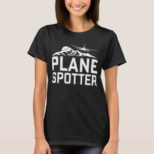 Flygplan Spotter Pilot Flygplan Flygplan Aviation T Shirt