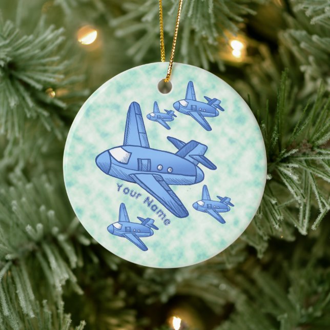 Flygplan Squadron-ornament Julgransprydnad Keramik (Träd)