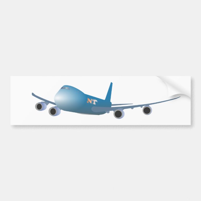 Flygplan Sticker Bildekal (Framsidan)