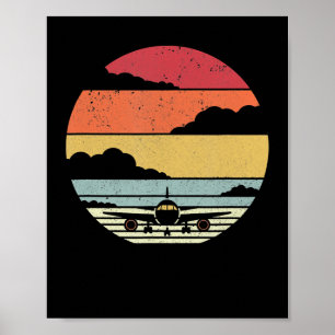 Flygplan Stil Pilot Poster
