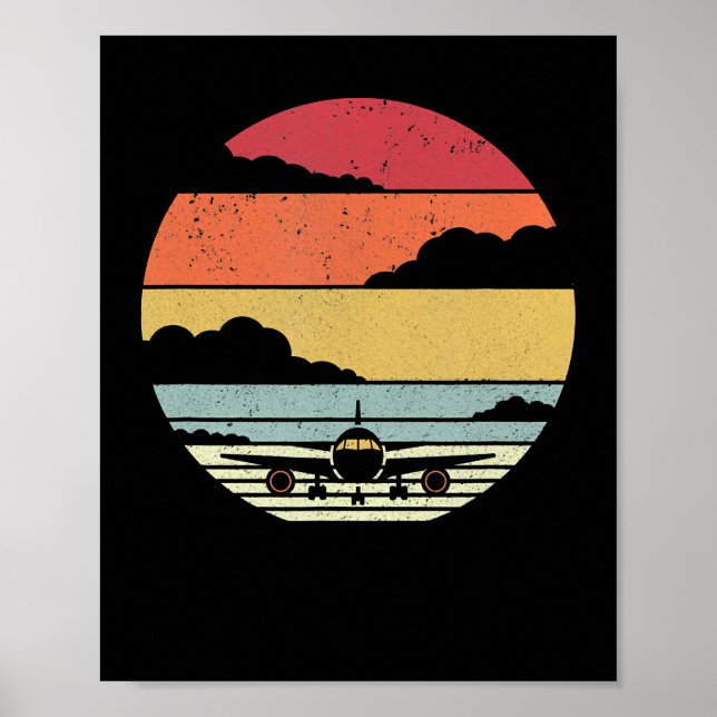 Flygplan Stil Pilot Poster (Framsidan)