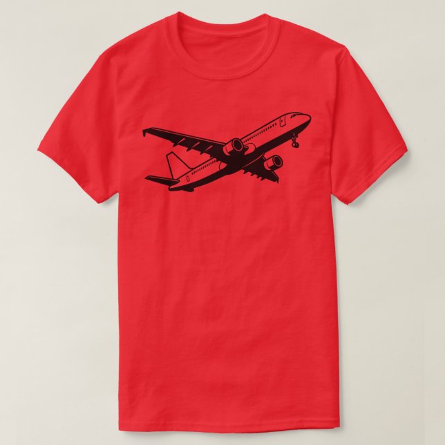 Flygplan T Shirt (Design framsida)