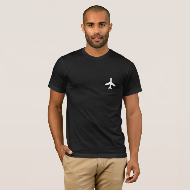 Flygplan T-shirt Piloter T-shirt Flygplan Airforce (Hel framsida)