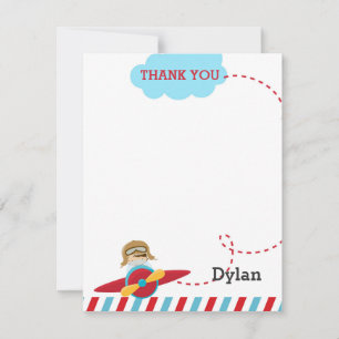 Flygplan - Tack - kort - Pilot Flygplan-flygplan