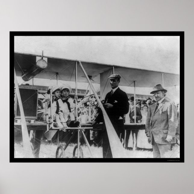 Flygplan Tävling Winner Cal Rodgers 1911 Poster (Framsidan)