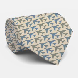 Flygplan Tie Armani Grått Beige Cream Slips