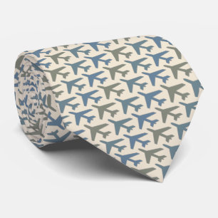 Flygplan Tie Armani Grått på Beige Cream Slips