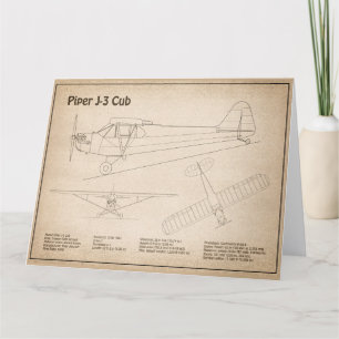 Flygplan unge - Flygplanets planritningar SD Tack Kort