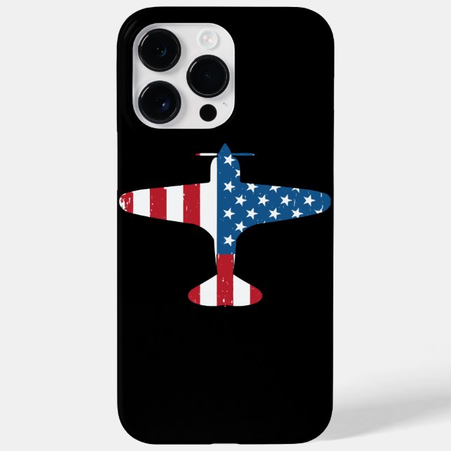 Flygplan USA Flagga Veteran Pilot Present (Baksida)