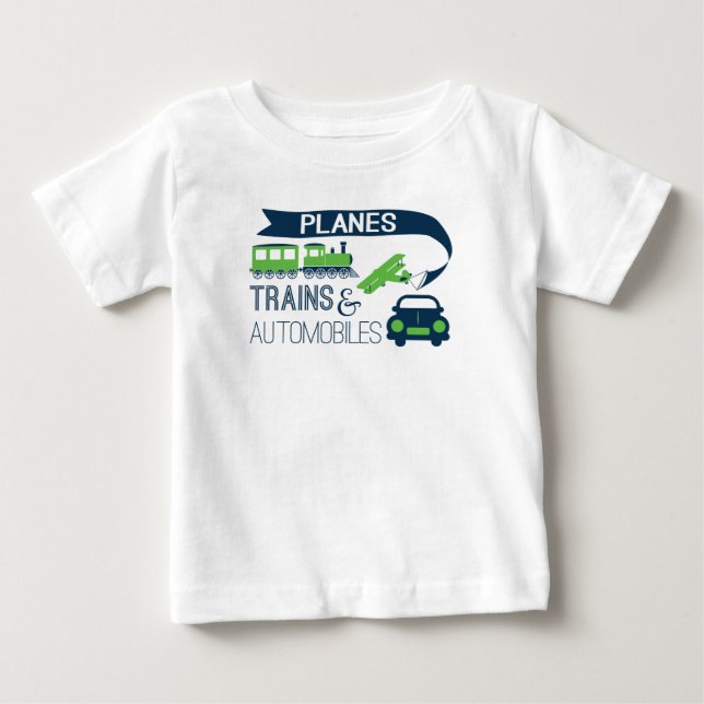 Flygplan utbildar och bilungeskjortan t-shirt (Framsida)
