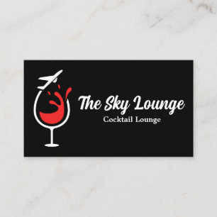 Flygplan Vin Logotyp Visitkort