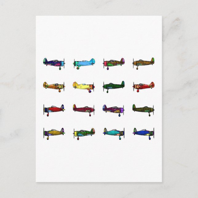 flygplan vykort (Framsida)