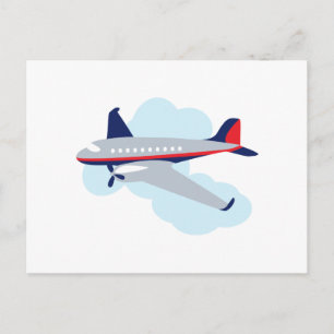 Flygplan Vykort