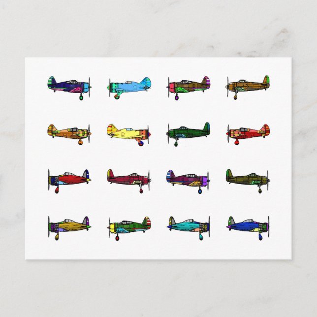 flygplan vykort (Framsida)