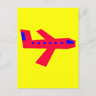 Flygplan Vykort