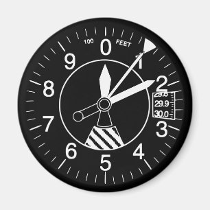 FlygplanAltimetermätinstrument Magnet
