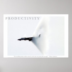 FlygplanAndretti för PRODUKTIVITET Motivational Poster
