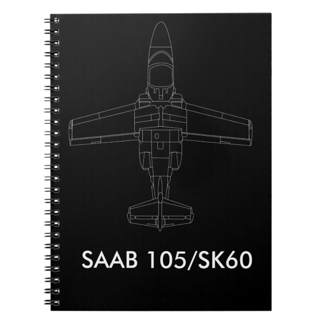 Flygplananteckningsbok för SAAB 105/SK 60 Anteckningsbok (Framsidan)