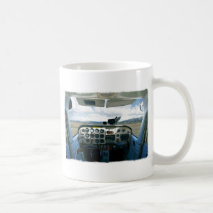 Flygplancockpit Kaffemugg