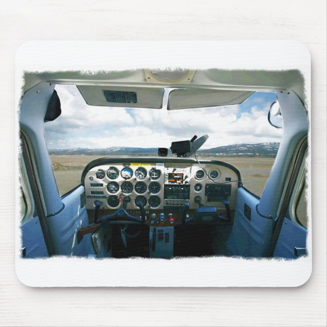 Flygplancockpit Musmatta (Framsidan)