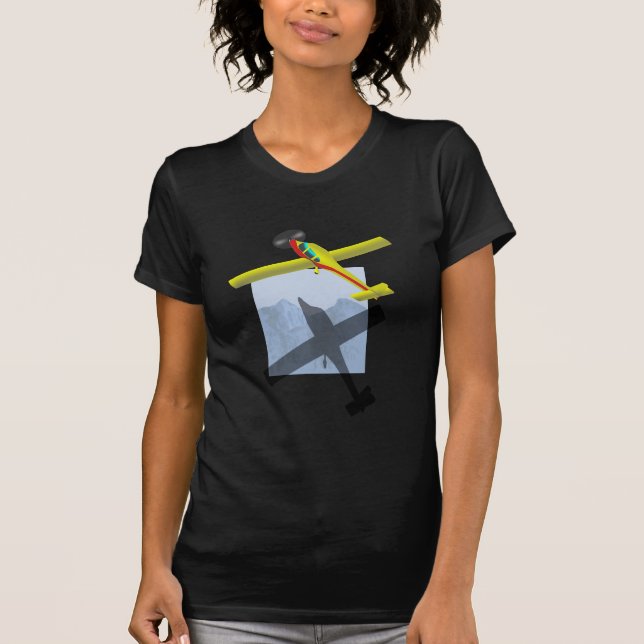 Flygplandamt-skjorta Tee Shirt (Framsida)
