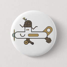 Flygplanemblem Knapp