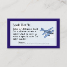 Flygplanet Bok Raffle Biljett, babystöld
