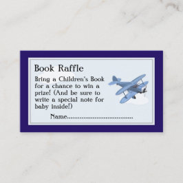 Flygplanet Bok Raffle Biljett, babystöld Tilläggskort