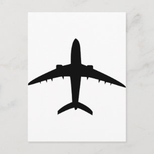 flygplanet flygplan vykort