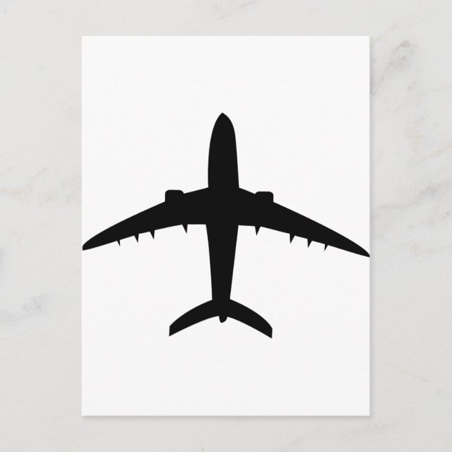 flygplanet flygplan vykort (Framsida)