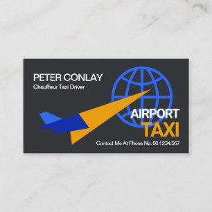 Flygplanet Liftoff Global Airport Taxi Ride Visitkort