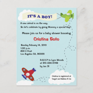 Flygplanets ankomst inbjudningar