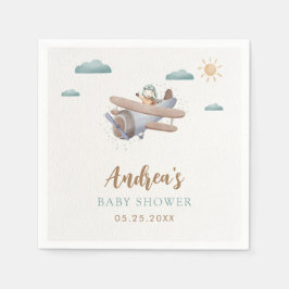 Flygplanets babyskor Travelerblöjor Pappersservett