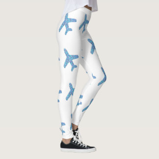 Flygplanets beslag (vita) leggings