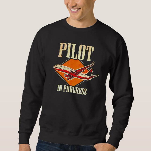 Flygplanets flygpilot 3 lång ärmad tröja (Framsida)